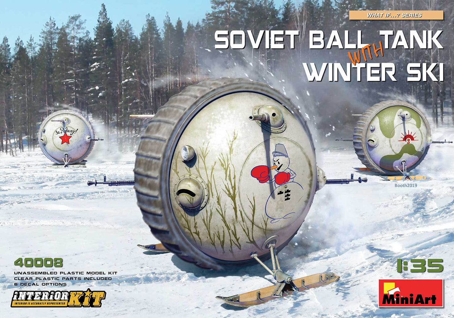 010 - Miniart - 40008 - Soviet Ball Tank ‘Sharotank’ Winter Skis with Interior - primary image