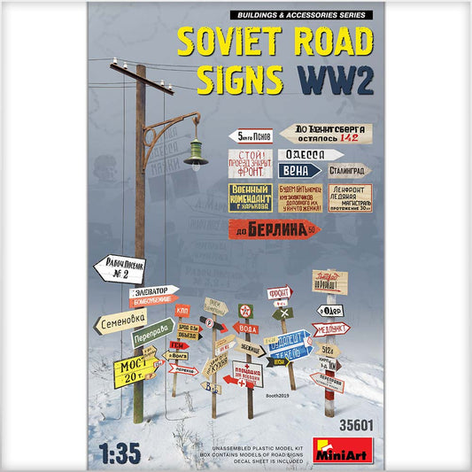 010 - Miniart - 35601 - Soviet Road Signs - primary image