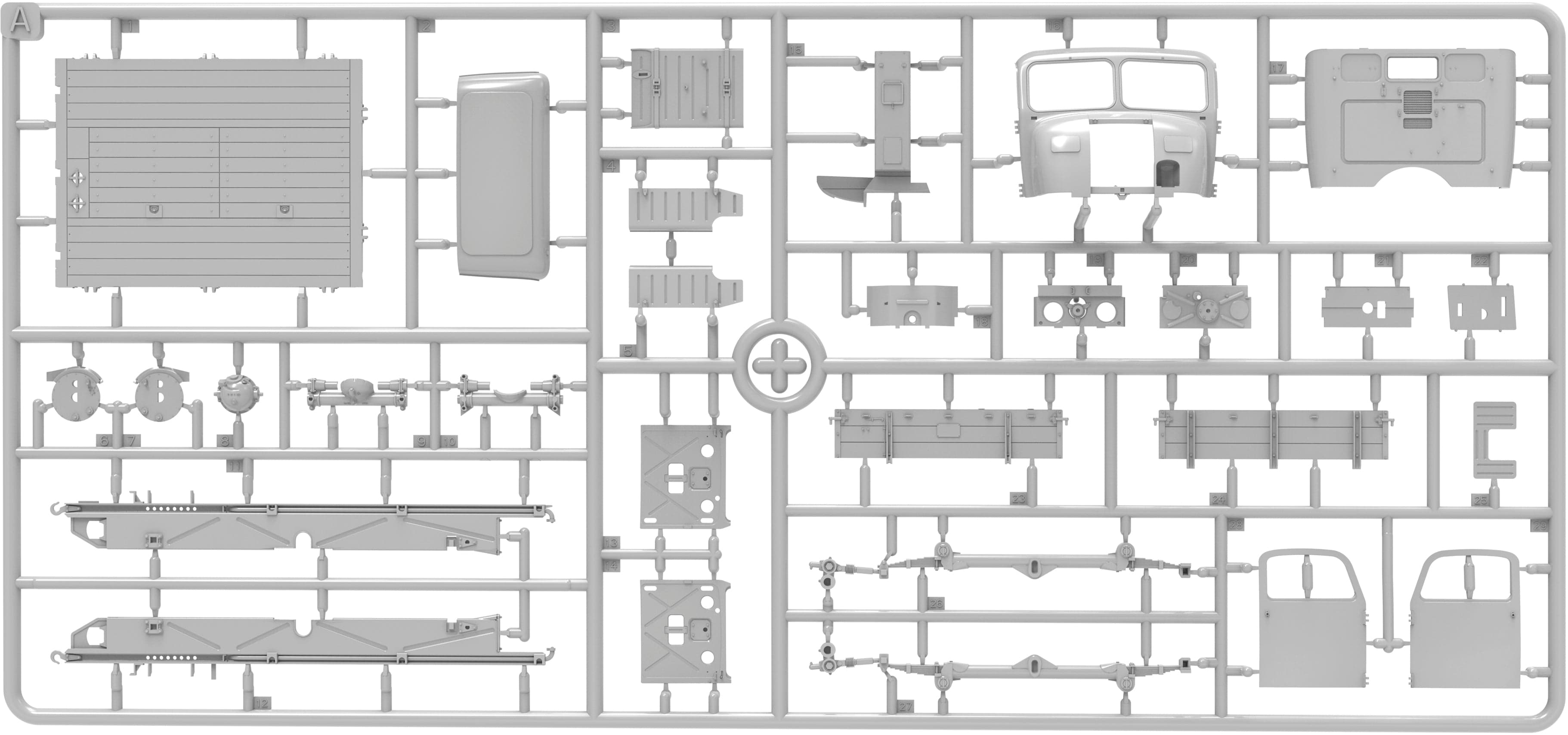 Miniart - 35493 - Steyr RSO/01 Feldküche - sprue