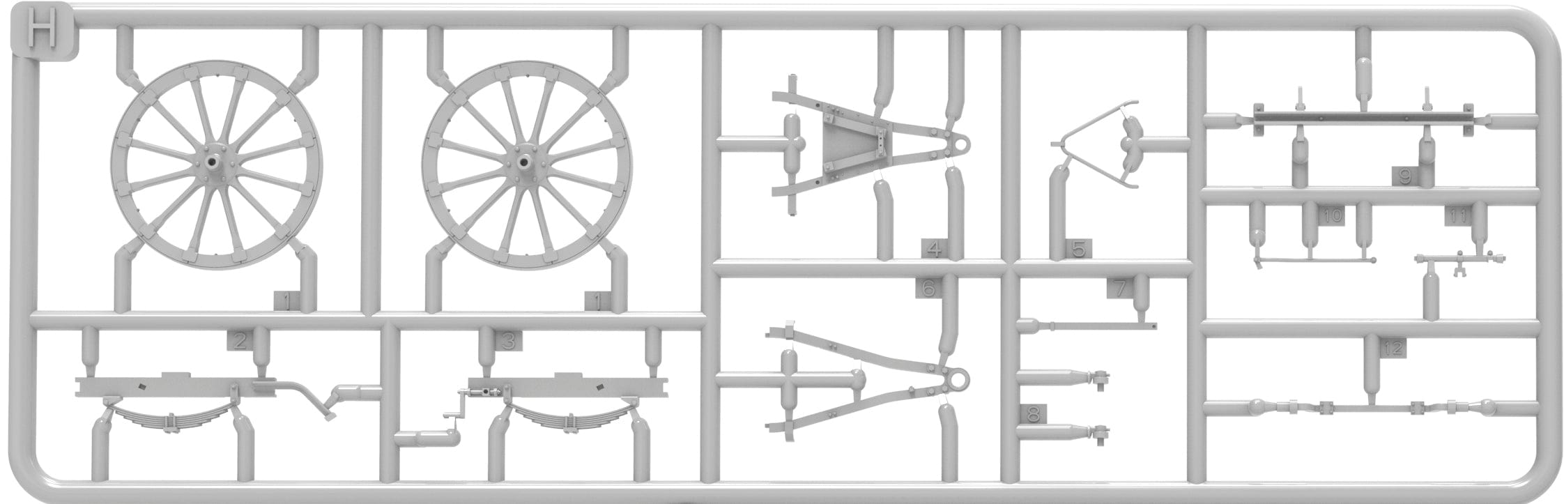 Miniart - 35493 - Steyr RSO/01 Feldküche - sprue