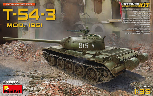 010 - Miniart - 37007 - T-54-3 obr. 1951 with Interior - primary image