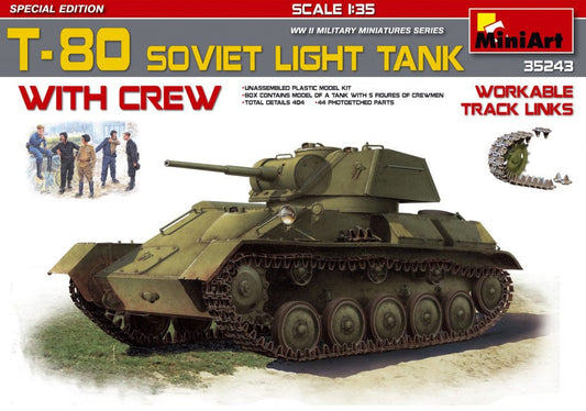 010 - Miniart - 35243 - T-80 with Crew - primary image