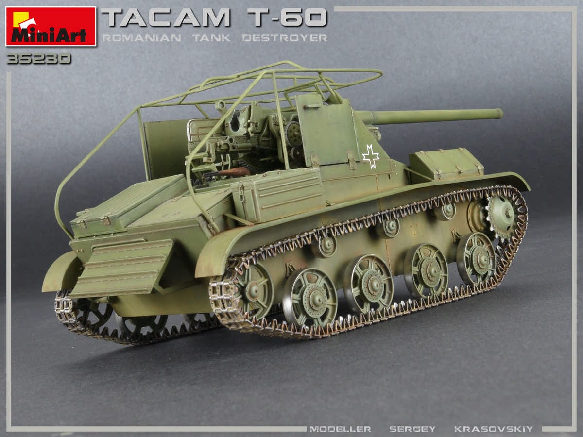 708 - Miniart - 35230 - TACAM T-60 with Interior - painted model