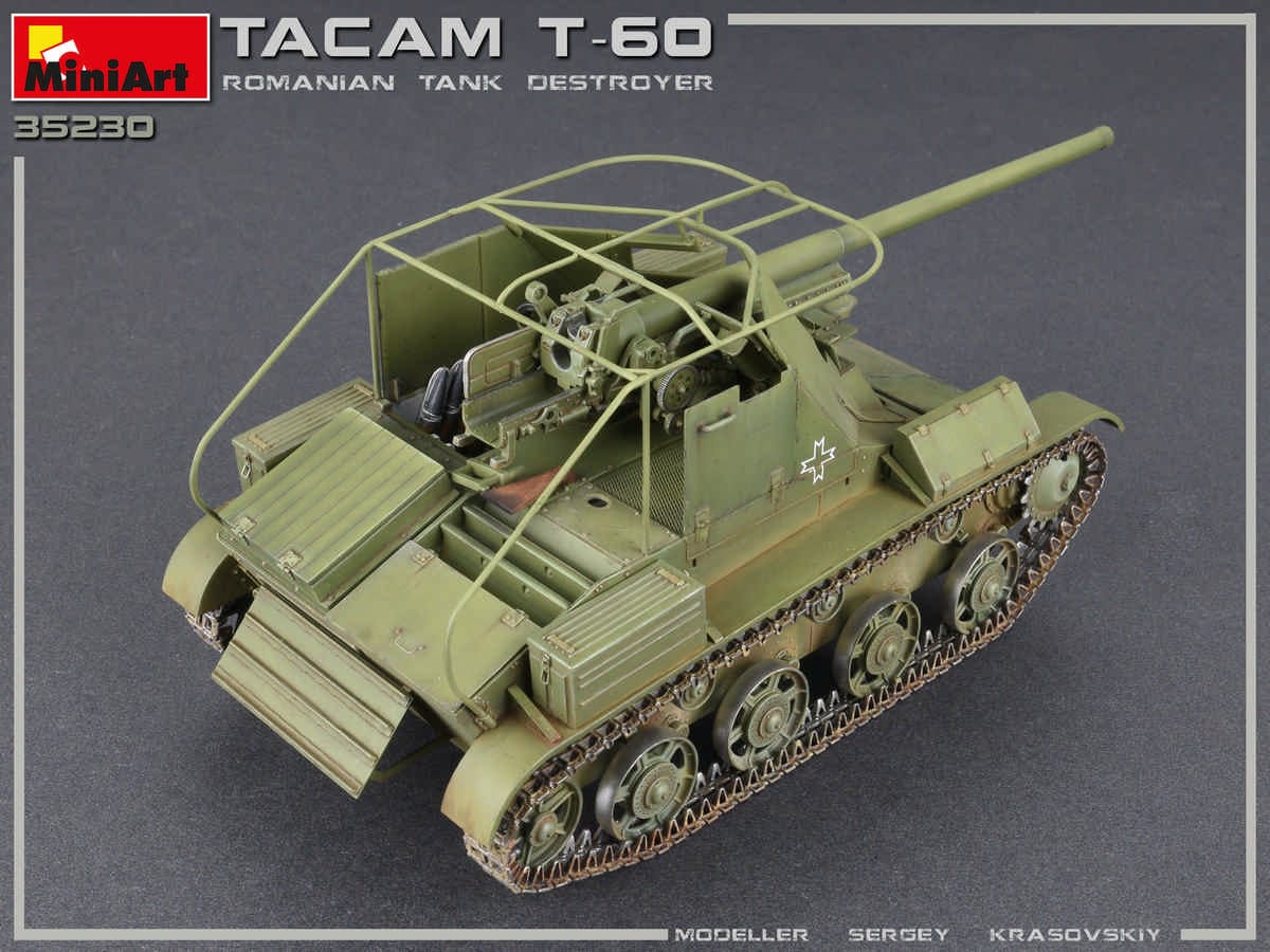 713 - Miniart - 35230 - TACAM T-60 with Interior - painted model