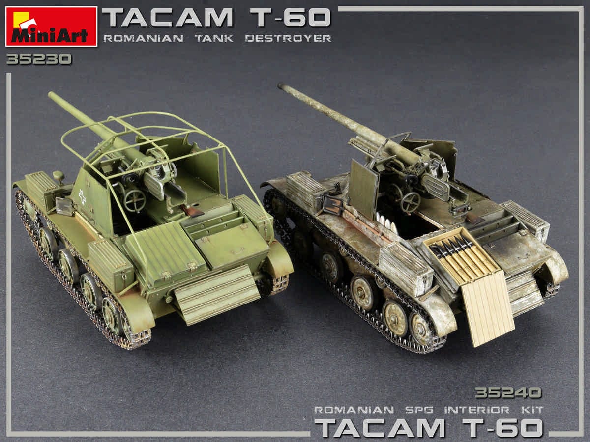 704 - Miniart - 35230 - TACAM T-60 with Interior - painted model