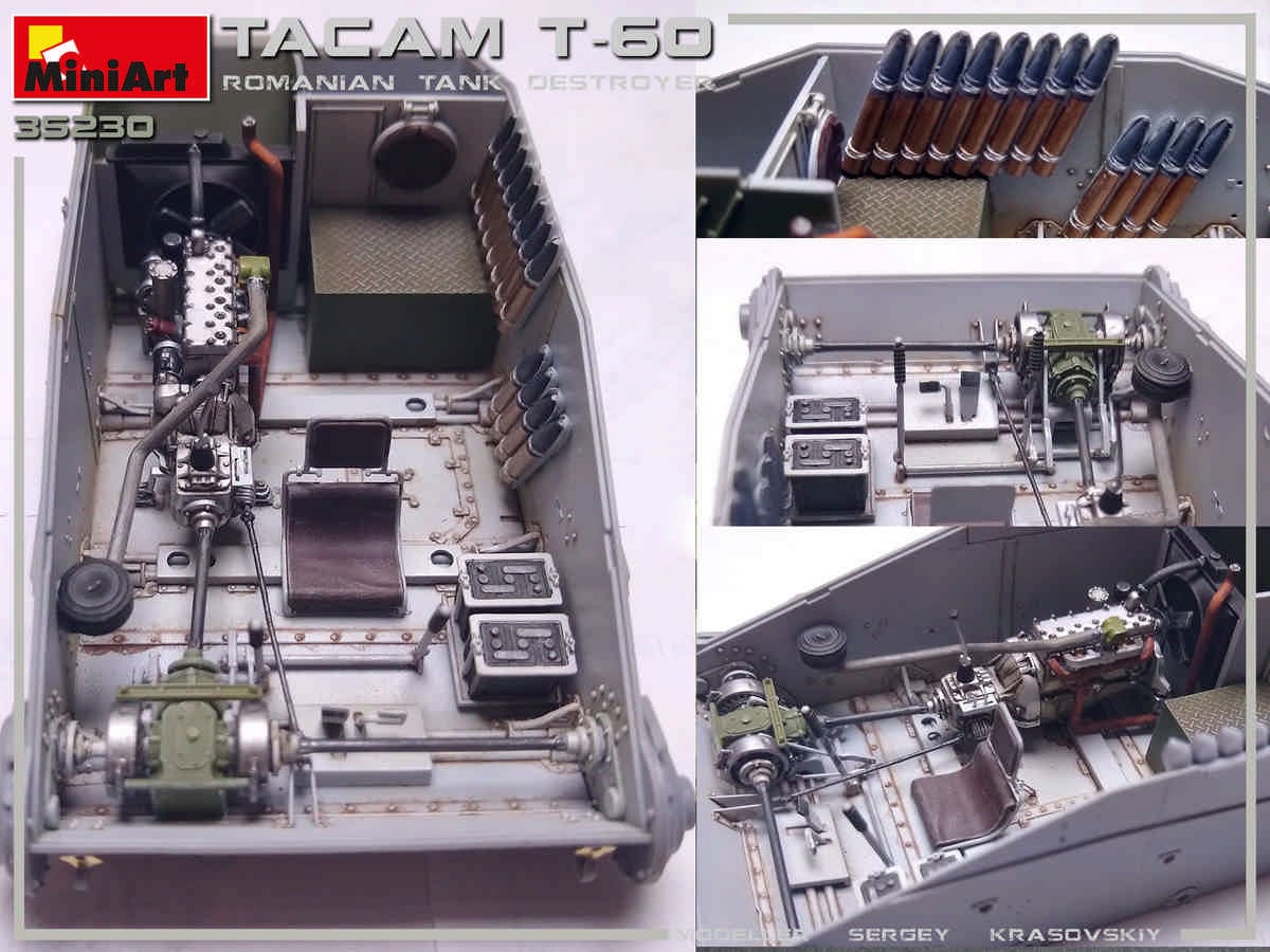 706 - Miniart - 35230 - TACAM T-60 with Interior - painted model