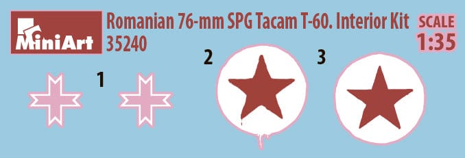 400 - Miniart - 35240 - TACAM T-60 with Interior - decals