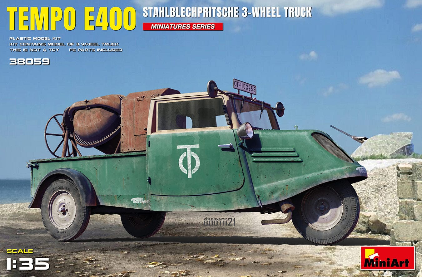 010 - Miniart - 38059 - Tempo E400 StahlblechPritsche - primary image