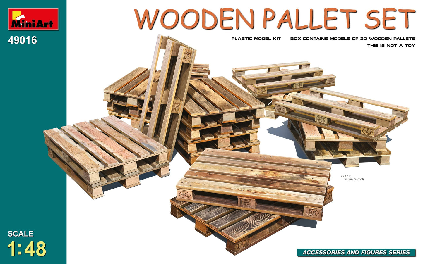 010 - Miniart - 49016 - Wooden Pallets - primary image