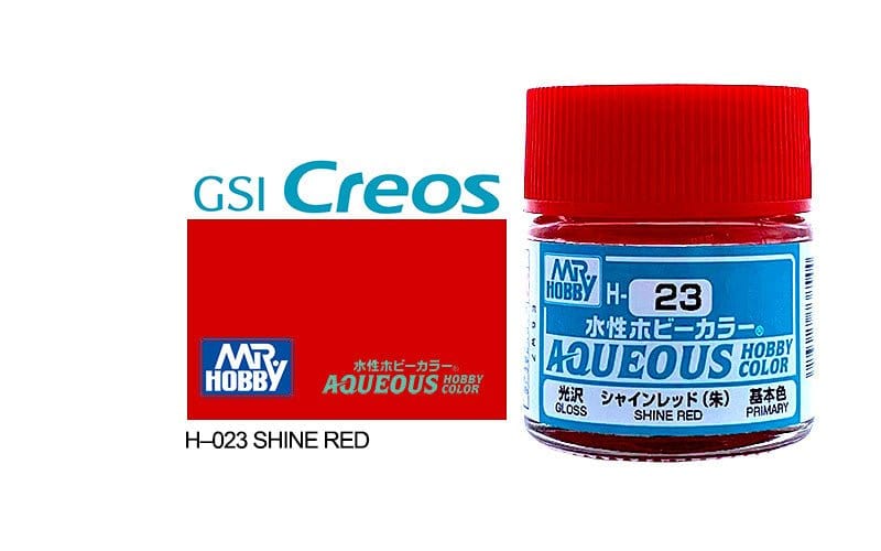 010 - Mr. Hobby - H-023 - Mr Hobby Aqueous H-023 Shine Red - primary image