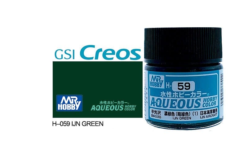 010 - Mr. Hobby - H-059 - Mr Hobby Aqueous H-059 IJN Green (Japan) - primary image