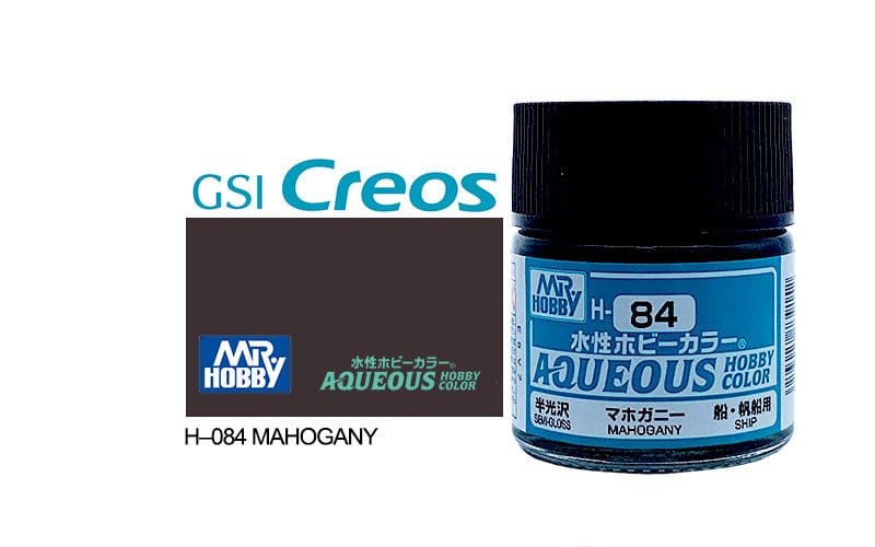 010 - Mr. Hobby - H-084 - Mr Hobby Aqueous H-084 Mahogany - primary image
