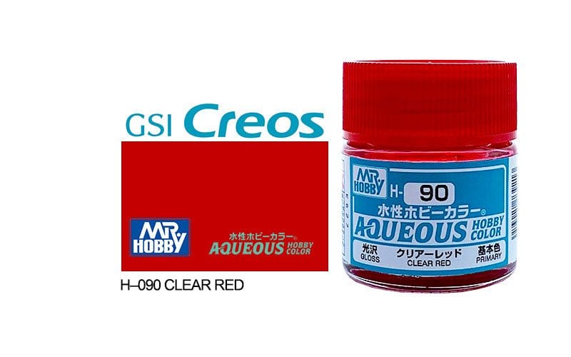 010 - Mr. Hobby - H-090 - Mr Hobby Aqueous H-090 Clear Red - primary image