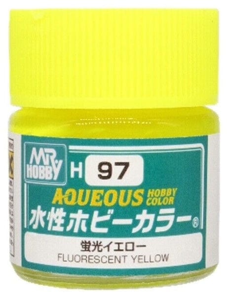 010 - Mr. Hobby - H-097 - Mr Hobby Aqueous H-097 Fluorescent Yellow  - primary image