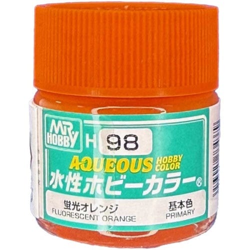 010 - Mr. Hobby - H-098 - Mr Hobby Aqueous H-098 Fluorescent Orange - primary image