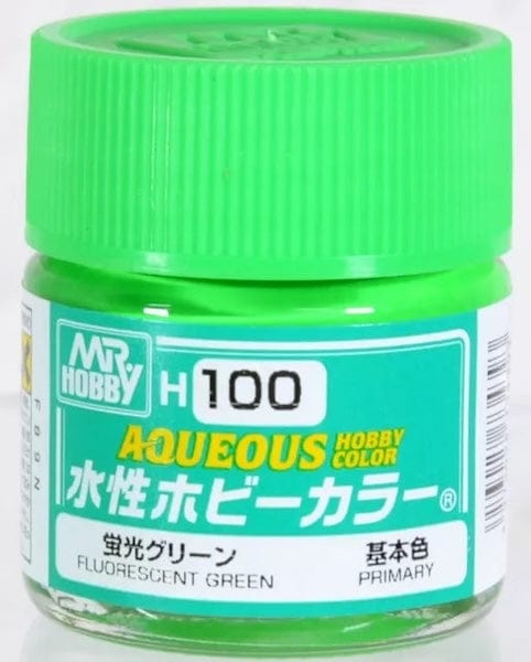 010 - Mr. Hobby - H-100 - Mr Hobby Aqueous H-100 Fluorescent Green - primary image