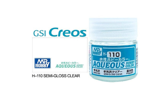 010 - Mr. Hobby - H-110 - Mr Hobby Aqueous H-110 Premium Clear Semi-Gloss - primary image