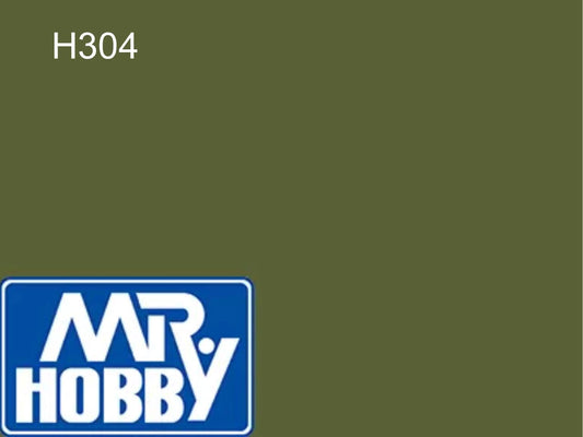 010 - Mr. Hobby - H-304 - Mr Hobby Aqueous H-304 Olive Drab FS34087 (US) - primary image