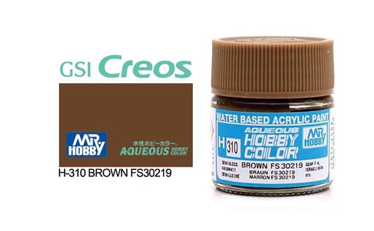 010 - Mr. Hobby - H-310 - Mr Hobby Aqueous H-310 Brown FS30219 (US) - primary image