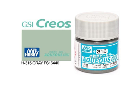 010 - Mr. Hobby - H-315 - Mr Hobby Aqueous H-315 Gray FS16440 (US) - primary image