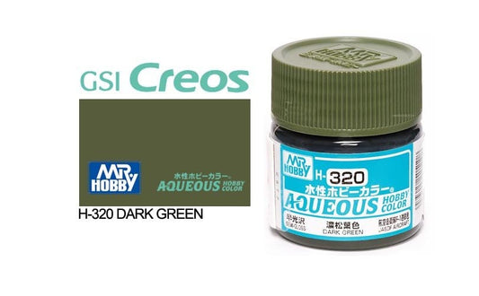 010 - Mr. Hobby - H-320 - Mr Hobby Aqueous H-320 Dark Green - primary image