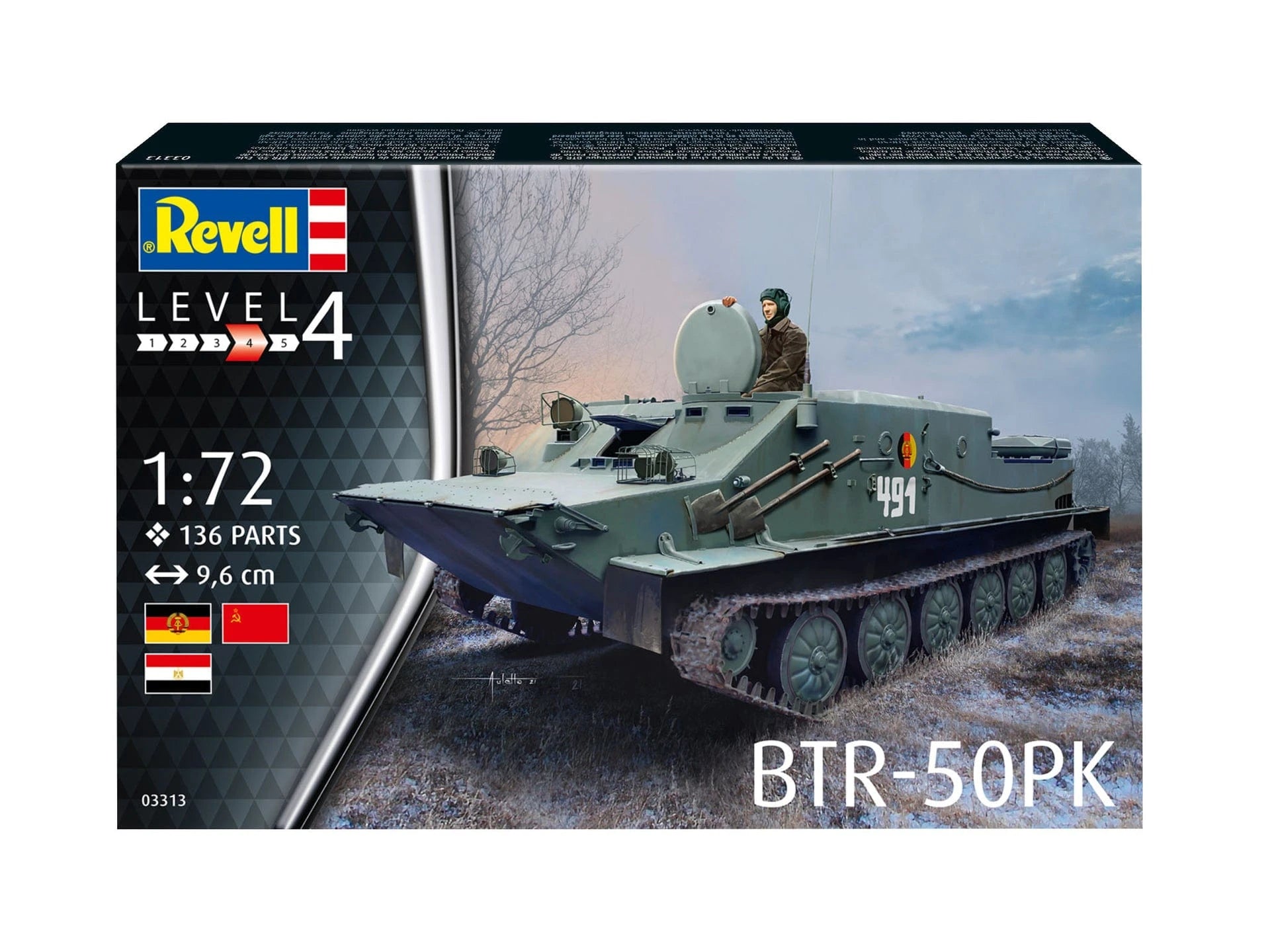 REVELL 03313 BTR-50PK Panzer Modell Bausatz 1:72 in OVP - NEU EUR 15,99 - DE REVELL 03313 BTR-50PK Panzer Modell Bausatz 1:72 in OVP - NEU EUR 15,99 - DE