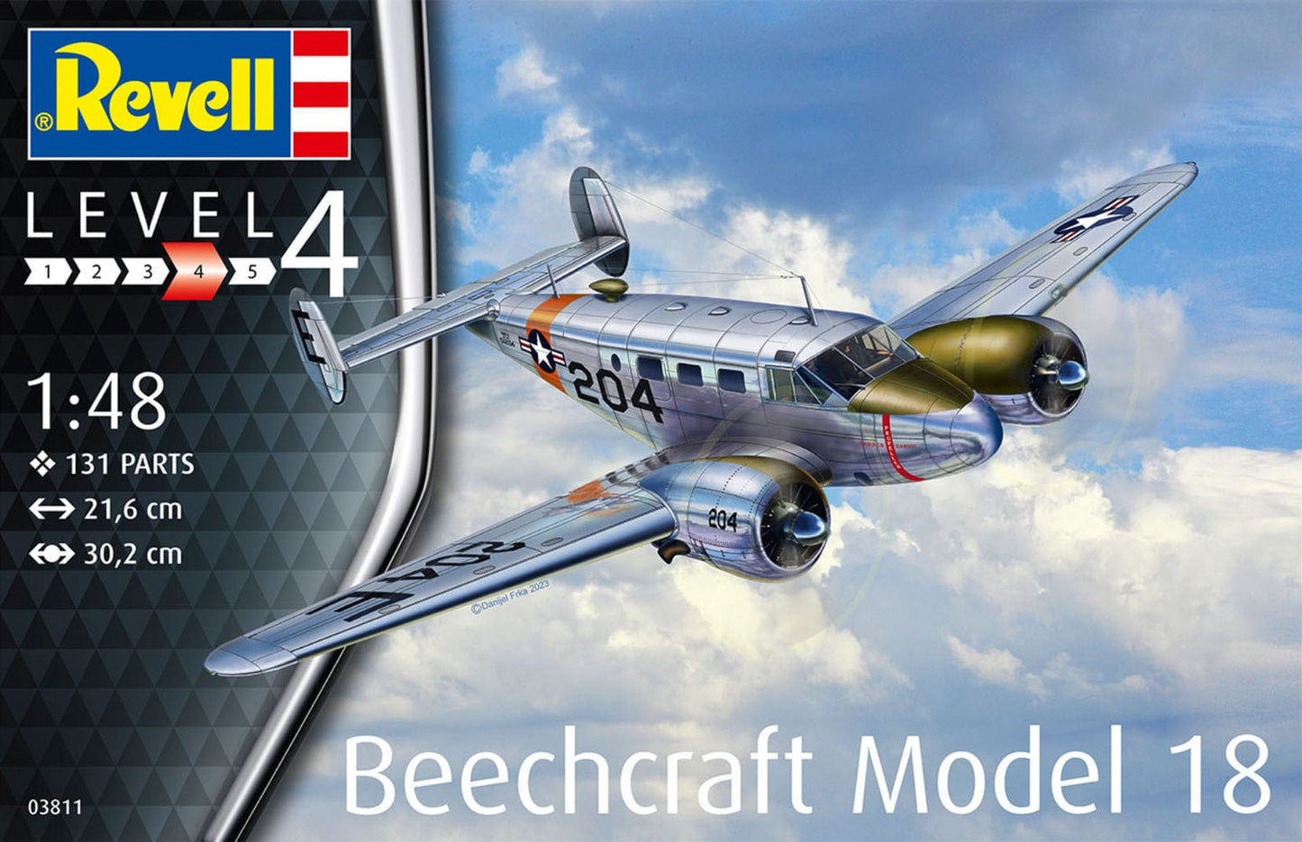 010 - Revell - 03811 - Beechcraft C-45H Expeditor / SNB-2 Navigator - primary image
