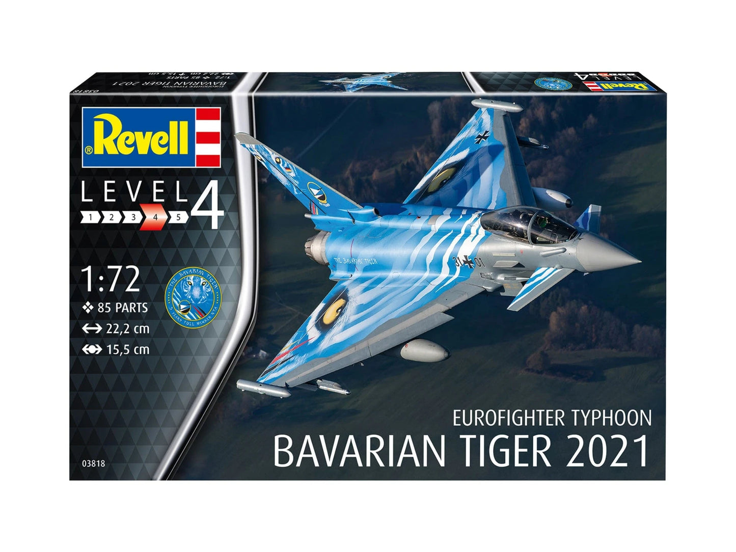 010 - Revell - 03818 - Eurofighter Typhoon EF-2000 ‘Bavarian Tiger 2021’ - primary image