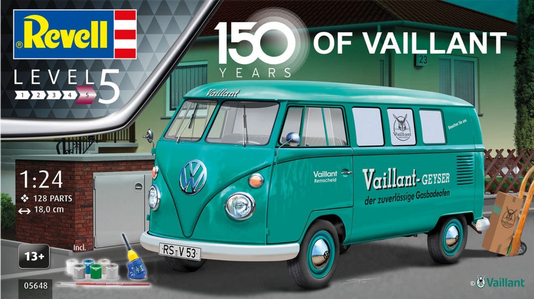 010 - Revell - 05648 - Volkswagen T1 Bus ‘150 Years of Vaillant’ - primary image