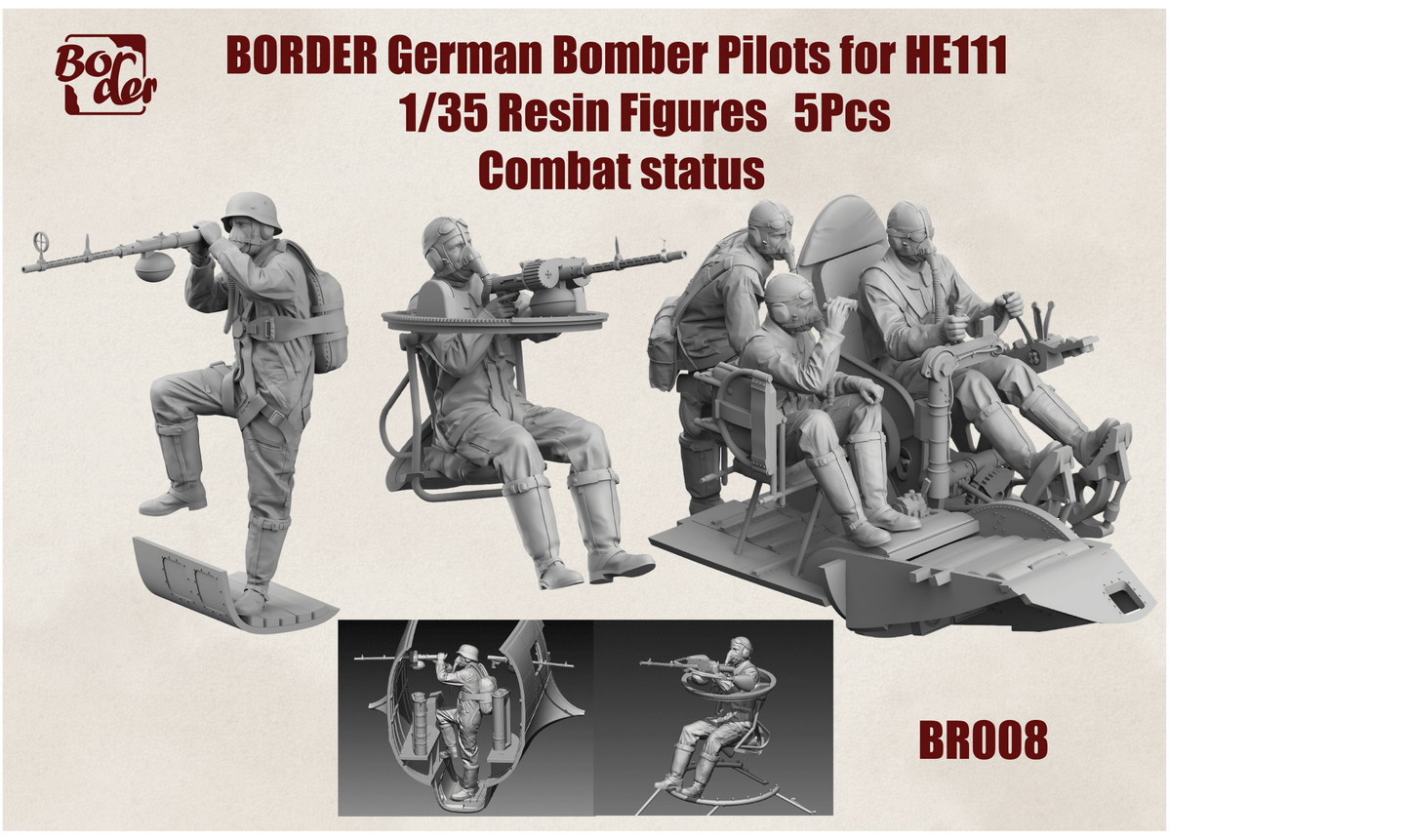 010 - Border Model - BR-008 - Heinkel He 111 Crew Seated - primary image