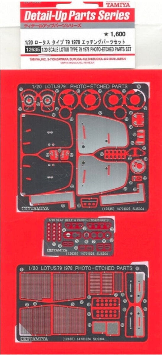 010 - Tamiya - 12635 - Lotus 79 (1978) Photo-Etched Parts Set - primary image