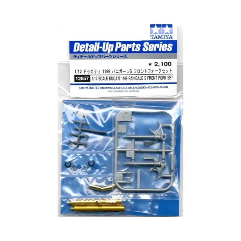 010 - Tamiya - 12657 - Ducati 1199 Panigale S Front Fork Set - primary image