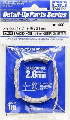 010 - Tamiya - 12663 - Braided Hose 2.6mm x 1m - primary image