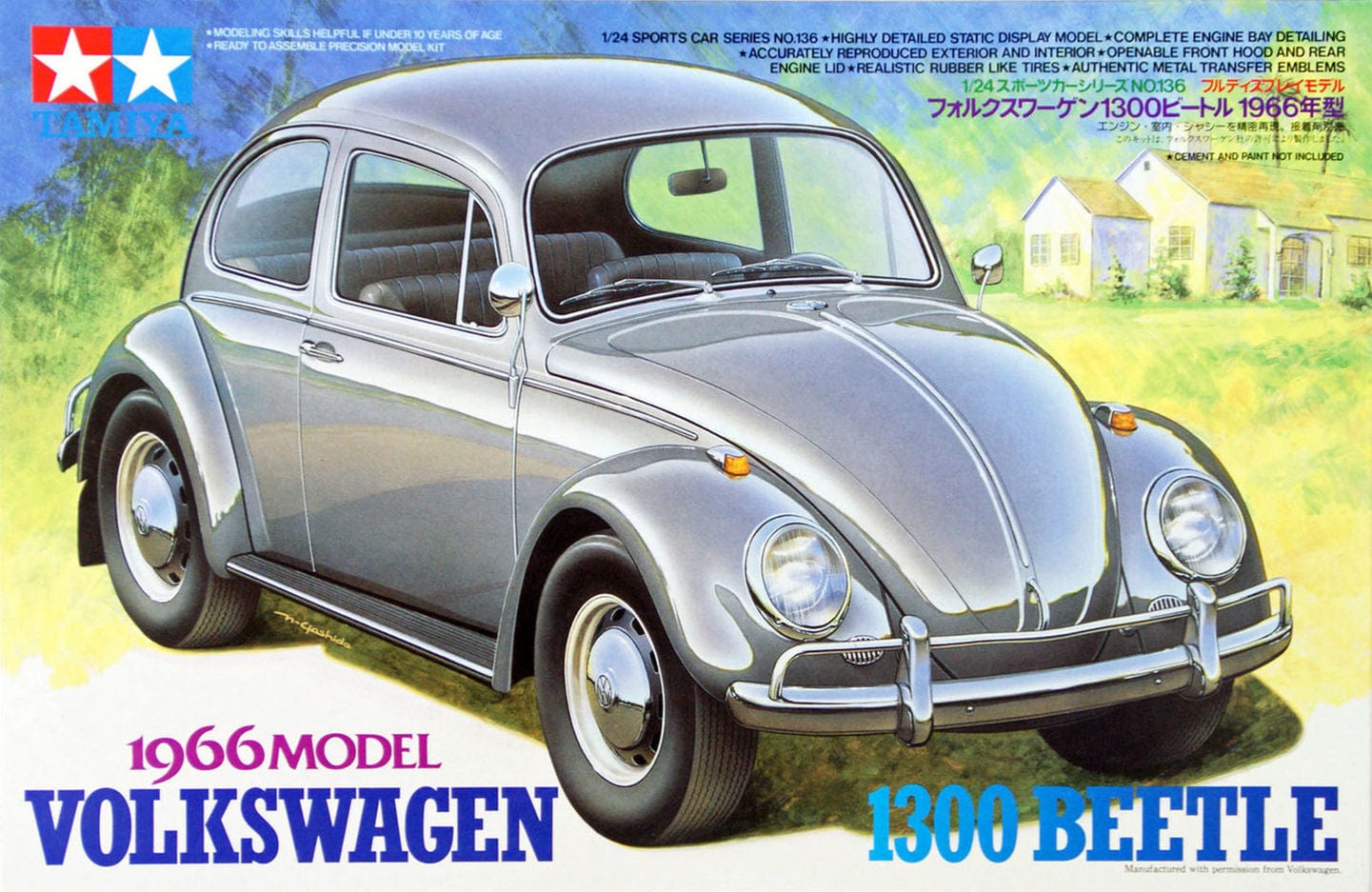 010 - Tamiya - 24136 - Volkswagen Beetle 1300 (1966) - primary image