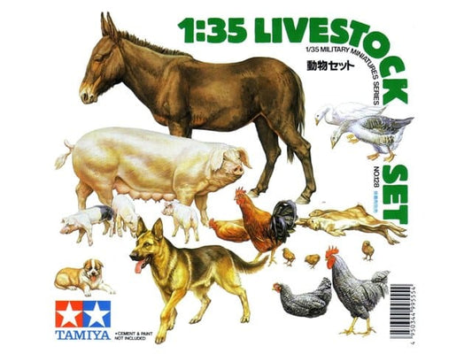 010 - Tamiya - 35128 - Livestock Set - primary image