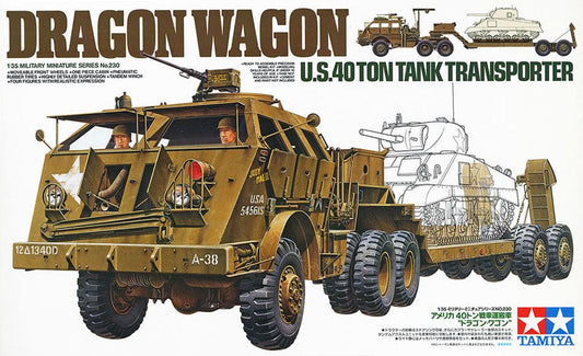 010 - Tamiya - 35230 - M26 Dragon Wagon with M15 Transporter Trailer - primary image