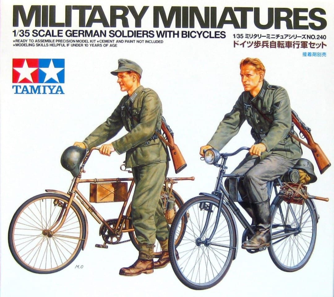 010 - German Soldiers with Bicycles - primary image