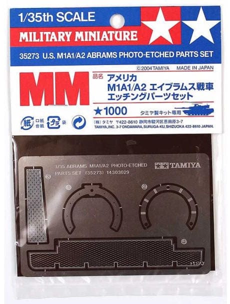 010 - Tamiya - 35273 - M1A1/A2 Abrams Photo-Etched Parts Set - primary image