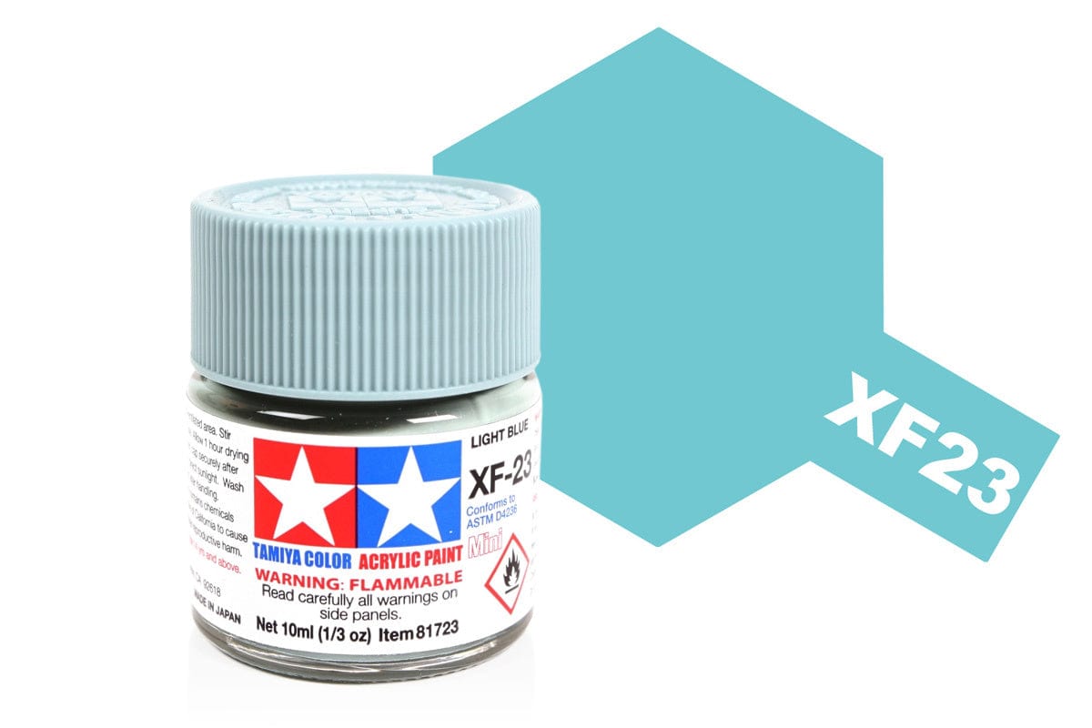 010 - Tamiya - 81723 - Tamiya Acrylic Mini XF-23 Light Blue - primary image