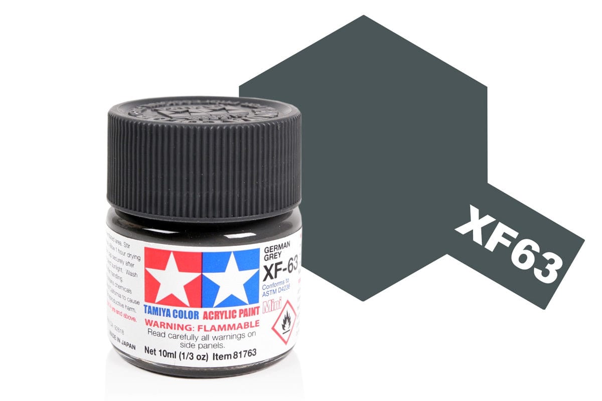 010 - Tamiya - 81763 - Tamiya Acrylic Mini XF-63 German Grey - primary image