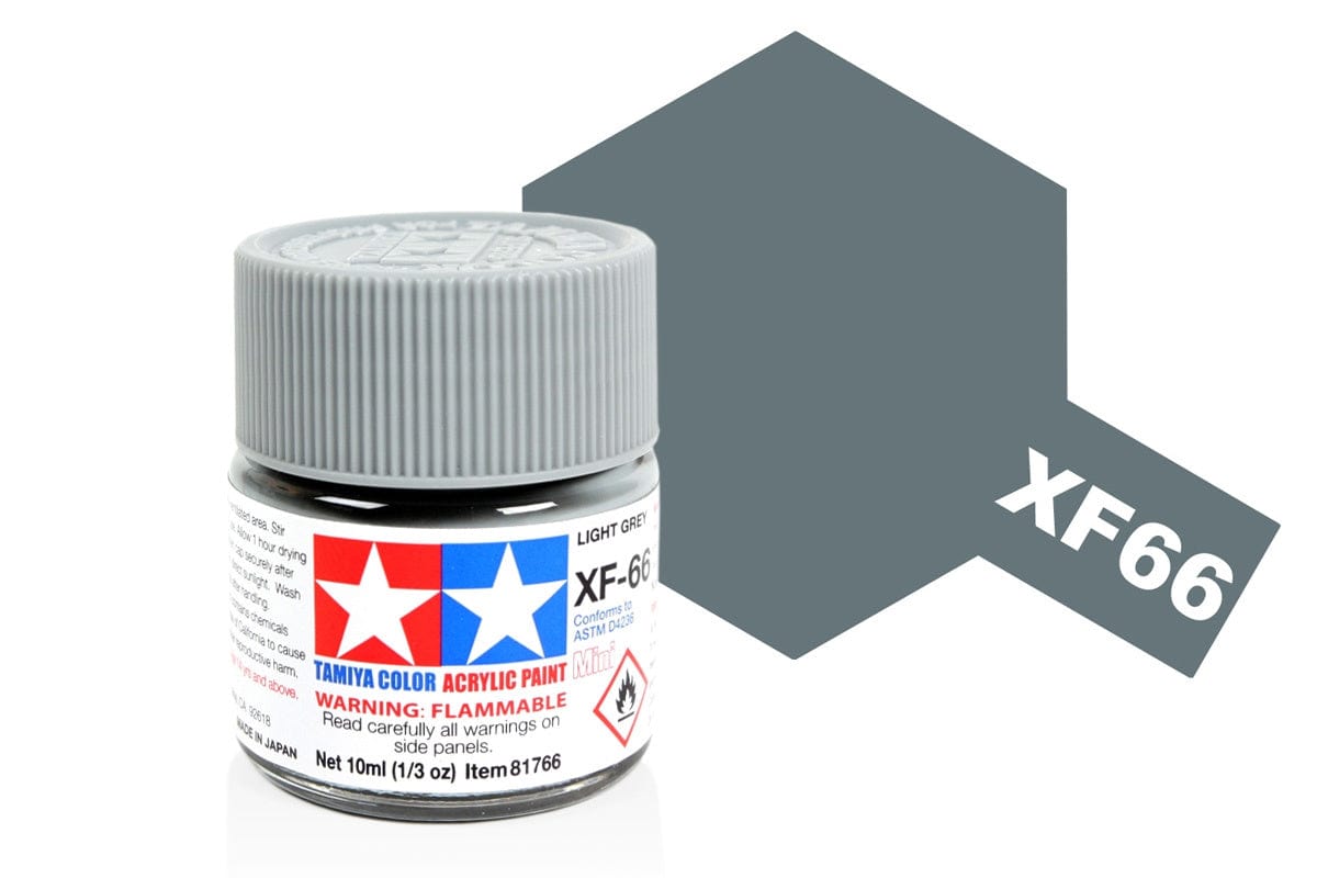 010 - Tamiya - 81766 - Tamiya Acrylic Mini XF-66 Light Grey - primary image