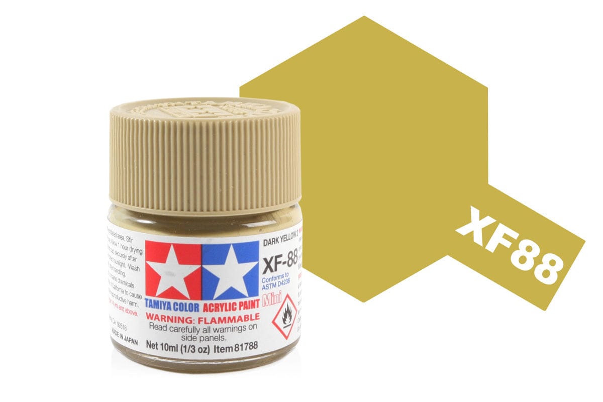 010 - Tamiya - 81788 - Tamiya Acrylic Mini XF-88 Dark Yellow 2 - primary image