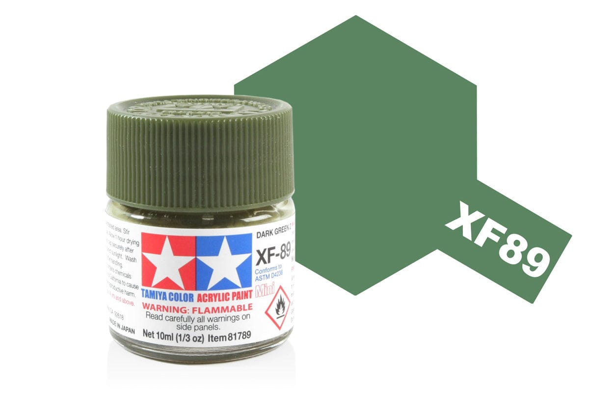 010 - Tamiya - 81789 - Tamiya Acrylic Mini XF-89 Dark Green 2 - primary image