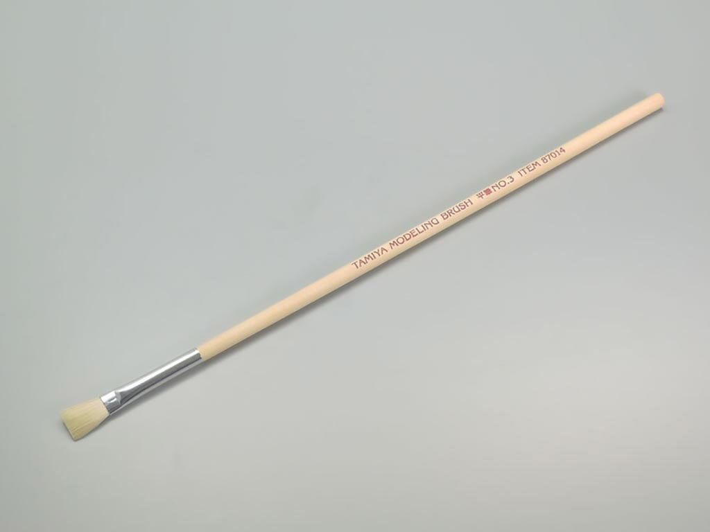 010 - Tamiya - 87014 - Tamiya Flat Brush No. 3 - primary image