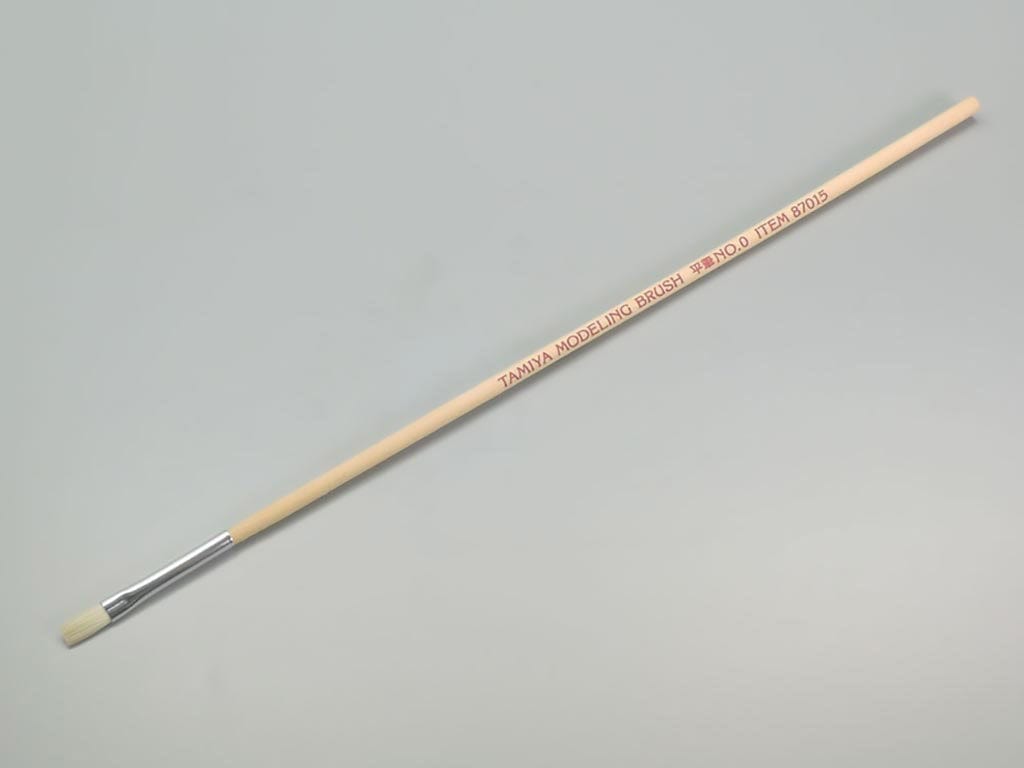 010 - Tamiya - 87015 - Tamiya Flat Brush No. 0 - primary image