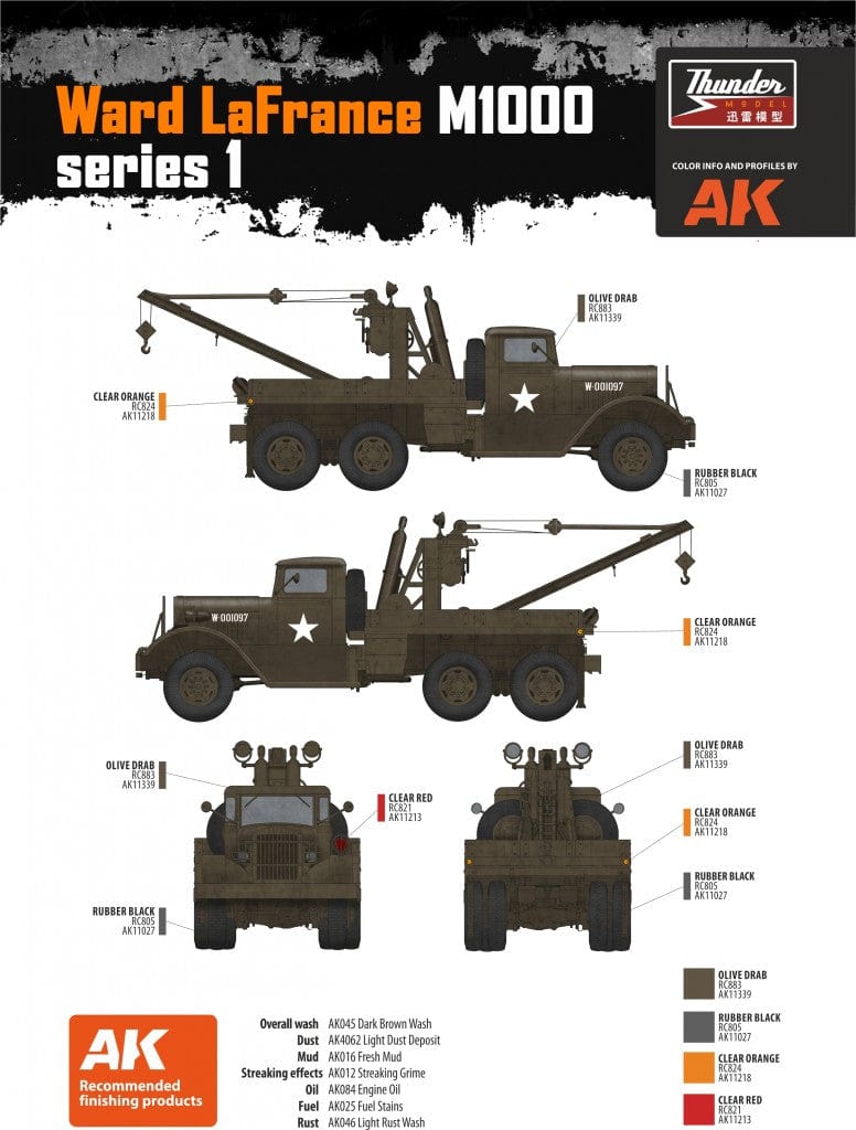 401 - Thunder Model - TM35009 - Ward LaFrance M1000 Series 1 - decals