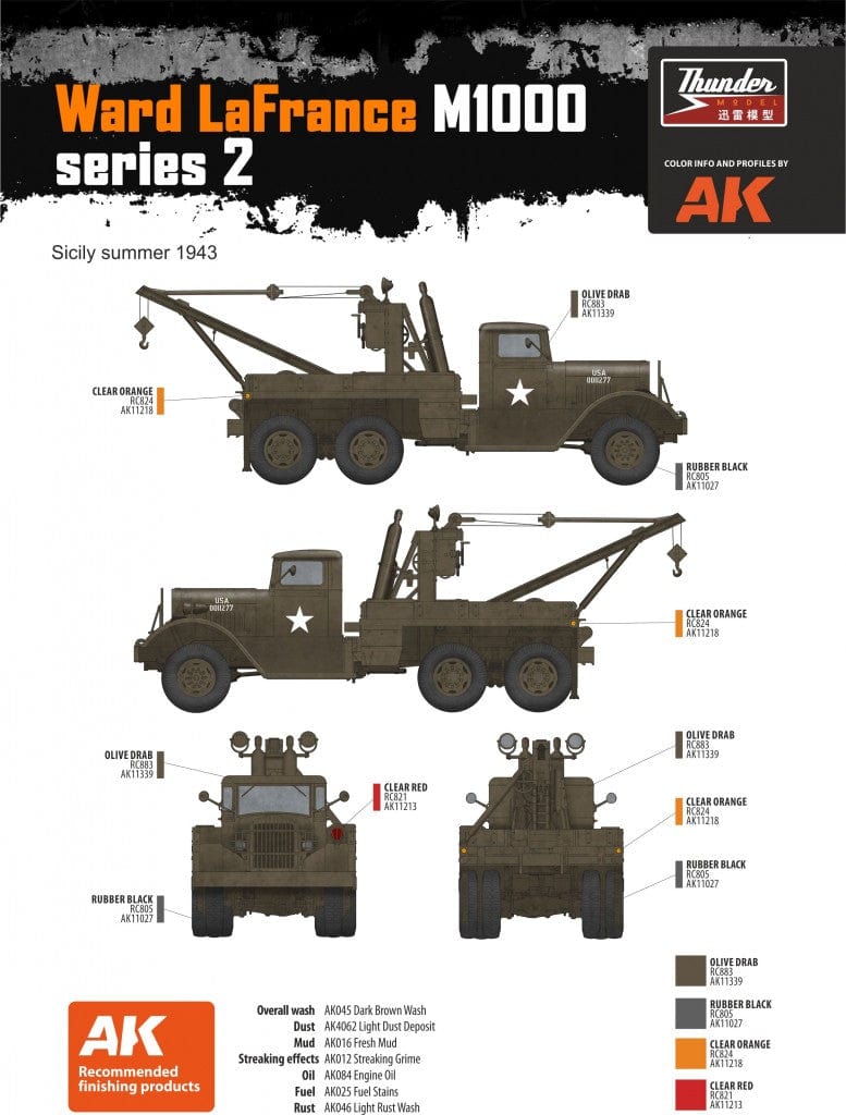 400 - Thunder Model - TM35009 - Ward LaFrance M1000 Series 1 - decals