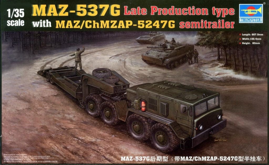 010 - MAZ-537G (late) with ChMZAP-5247G Semi-Trailer - primary image