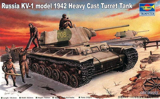 010 - Trumpeter - 00359 - KV-1 obr. 1941 with Cast Turret - primary image