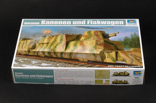 010 - Trumpeter - 01511 - Panzerzug BP42 Kanonen und Flakwagen - primary image